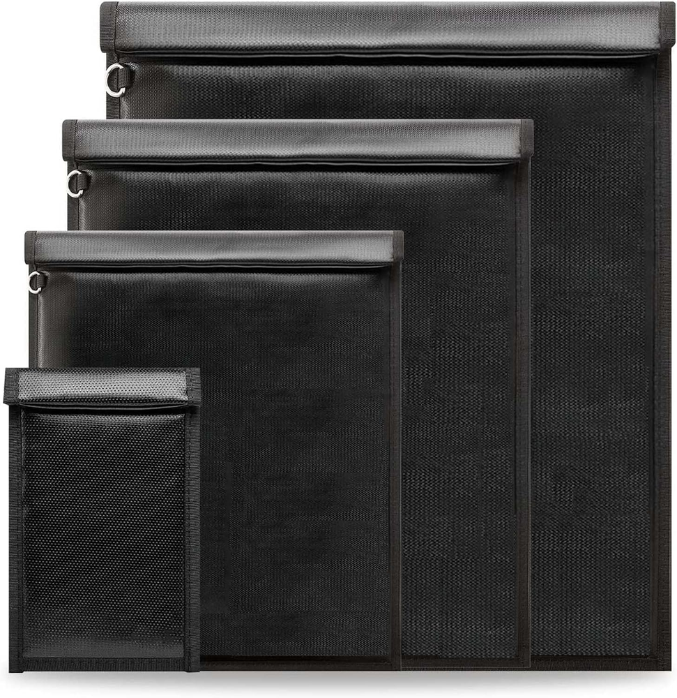 Faraday Bags Anti-Tracking Faraday Cage 4 Set Sizes Tablets Phones Car Keys RFID