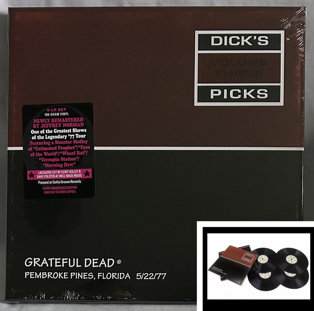 IN HAND Grateful Dead Dicks Picks Vol 3 Pembroke Pines 5.22.77 Vinyl 4LP Box Set Limited Edition