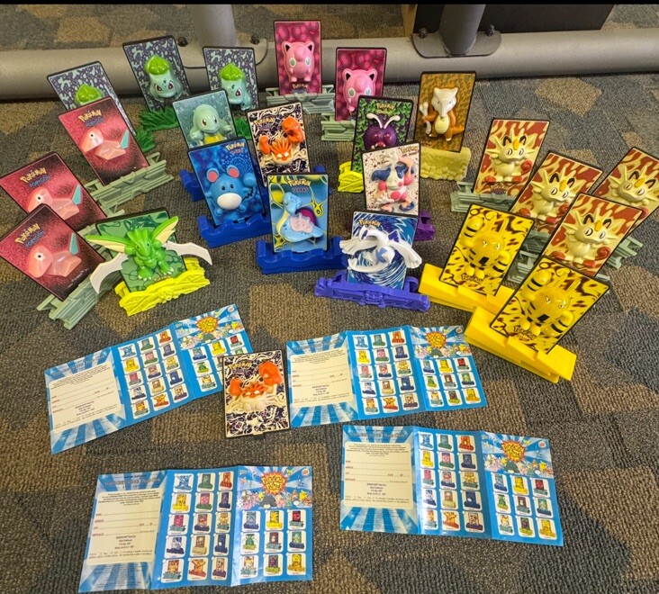 Vintage Pokemon Movie 2000 Power Card Burger King HUGE LOT
