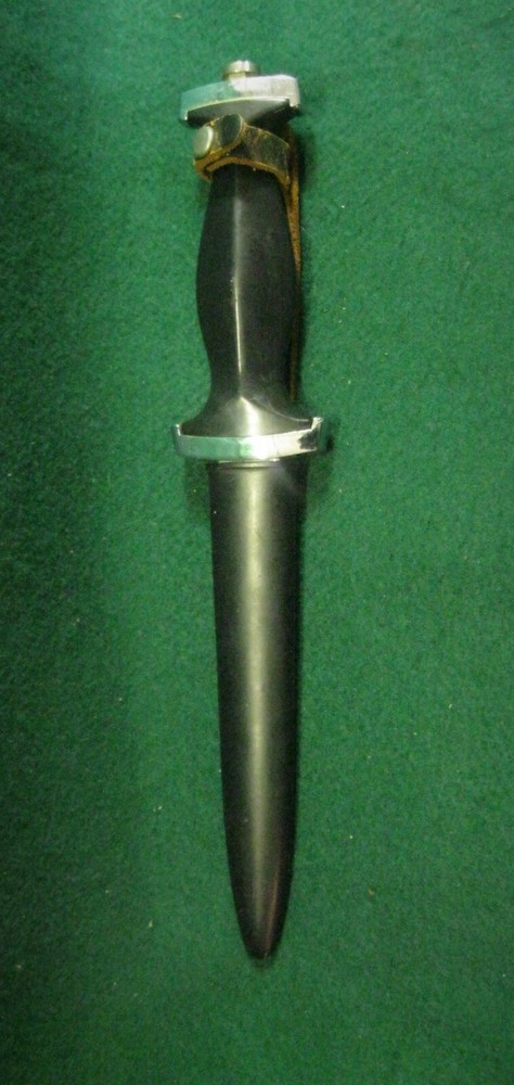 1950s Post-War Rare Black Panther Solingen Germany Boot Knife Dagger #064