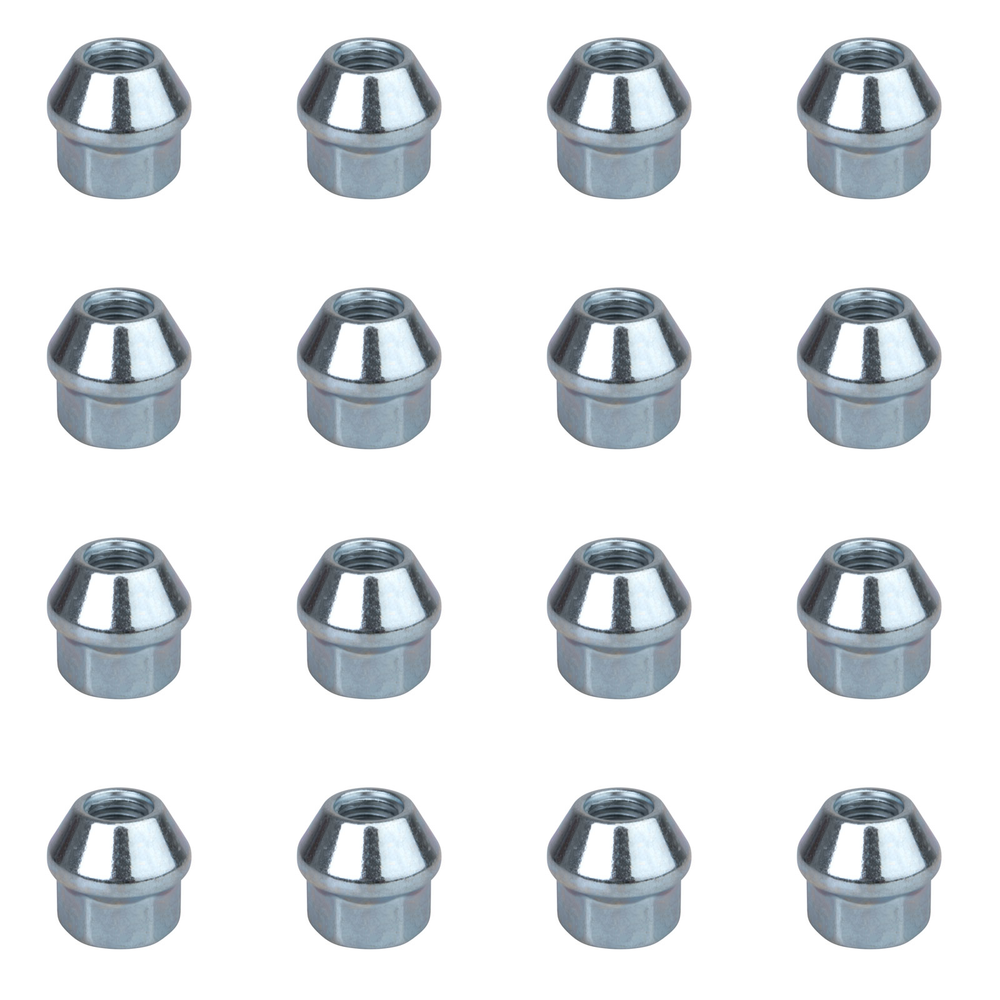 (16 Pack) Tusk Factory Style Tapered Chrome Lug Nut  For KYMCO MXU 500i DX