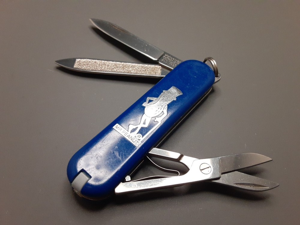 Vintage Victorinox Classic Limited Edition Mr. Peanut Swiss Army Pocket Knife r1
