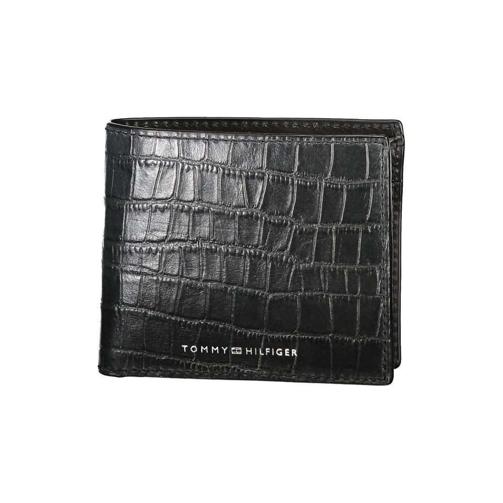 Tommy Hilfiger Black Genuine Leather Men's RFID Wallet