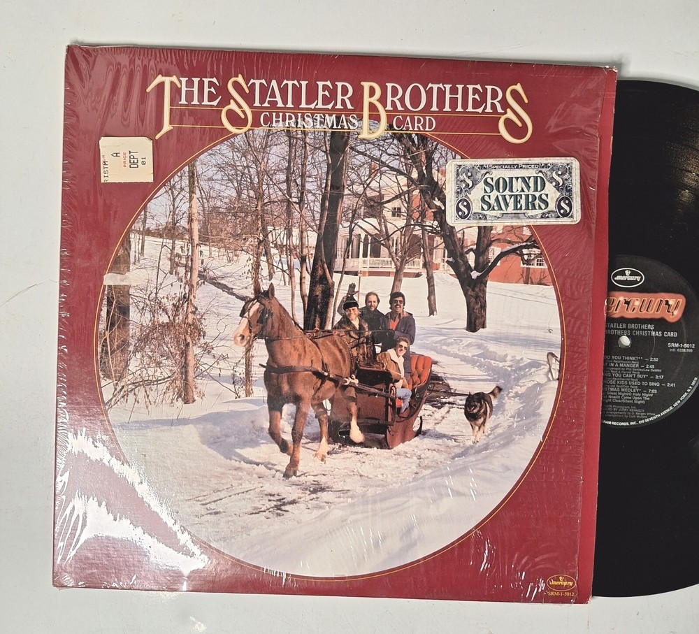 The Statler Brothers Christmas Card Vinyl LP Mercury Open Shrink
