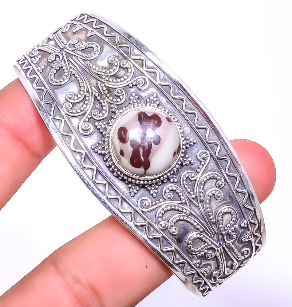 Noreena Jasper 925 Sterling Silver Cuff Adst. C7879-11 A317