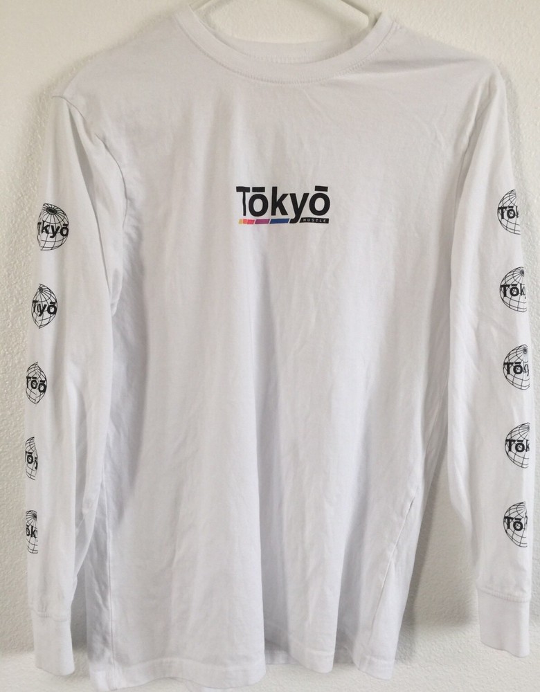 ORG. TOKYO HUSTLE JAPAN Globe Men's HIP Hop Punk Skate BMX RACING Long Sleeve XS