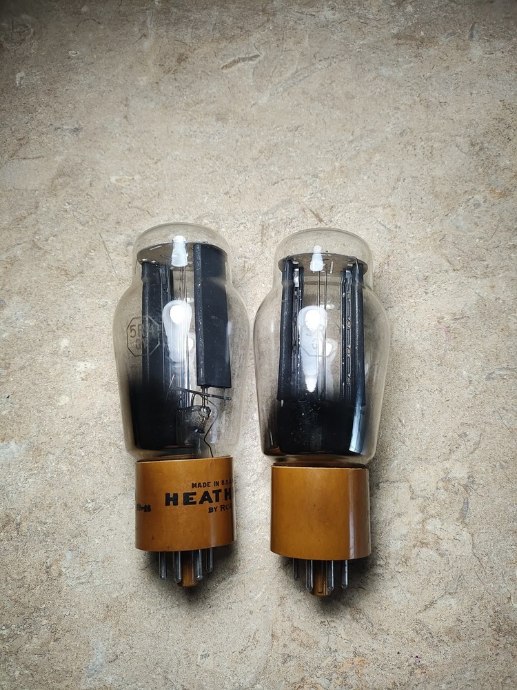 Pair RCA 5R4-GY Vacuum Tube -  Full Wave Rectifier with Hanging Filaments Tested