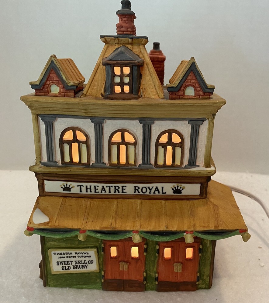 Dept 56 Dickens Village Series Theatre Royal 5584-0 W/Box & Light 1989