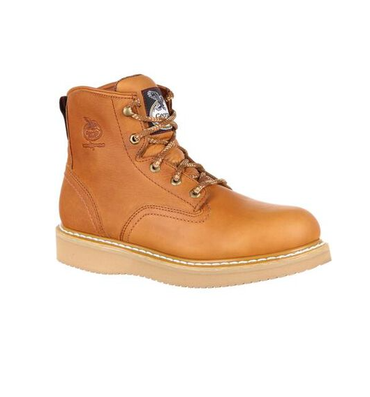 New Georgia Boot Men's Wedge Work Boot SPR Leather HOT SALE