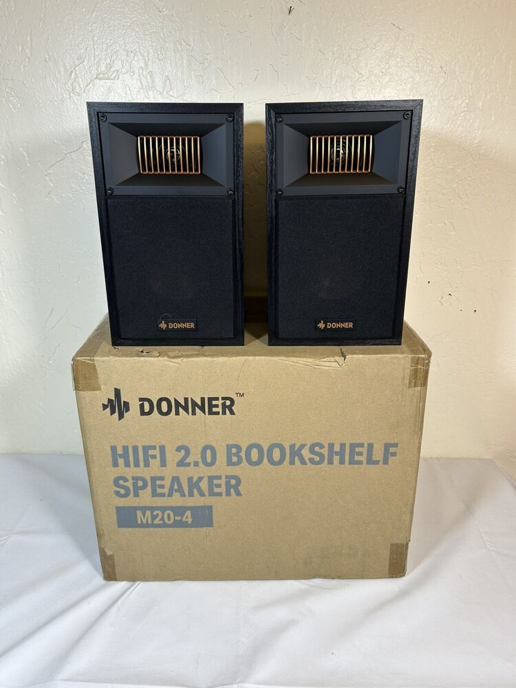 Donner HIFI 2.0 Desktop Bookshelf Passive Speaker Model: M20-4 ( 2 Speakers Set)