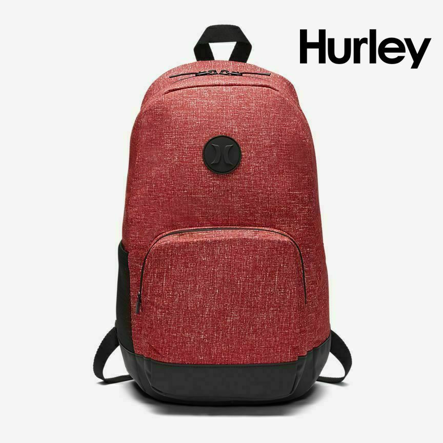Hurley Blockade School Travel Gym Backpack in Heather Red Black