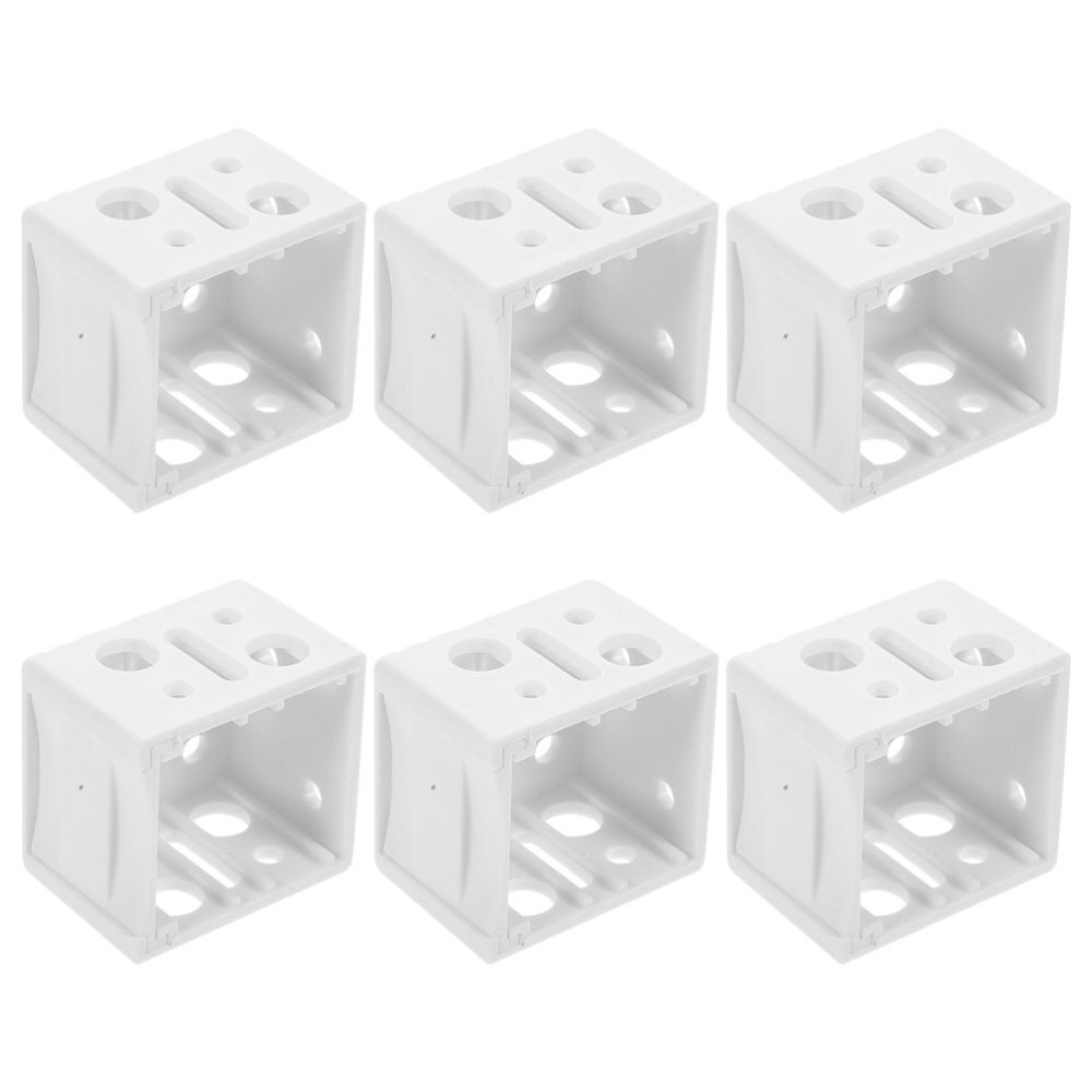 6PCS Box Mounting Bracket Window Blinds Replacement Headrail Holder Bracket