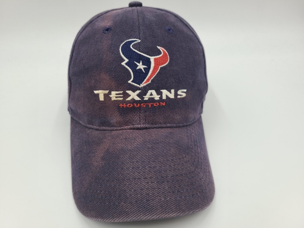 Houston Texans Otto Distressed Strapback Adjustable Hat Cap Men Women NFL Blue