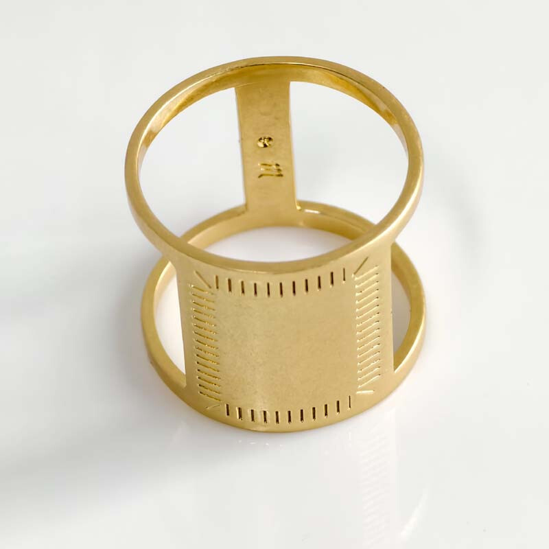 New Madewell Wide Band Ring Gift Vintage Women Party Show Jewelry 5Sizes Chosen