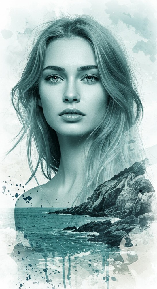 Abstract Flower Girl Digital Art PNG Wallpaper for PC & Mobile-image