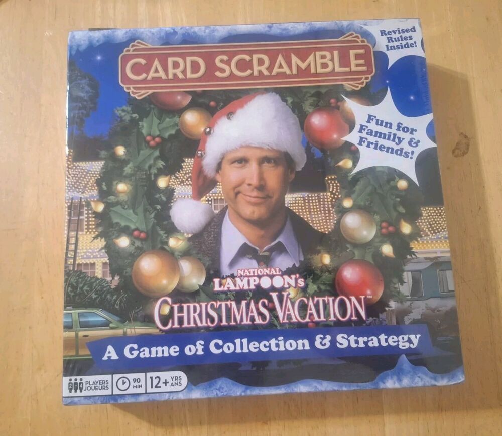 Card Scramble National Lampoon's Christmas Vacation Board Game Strategy Sealed