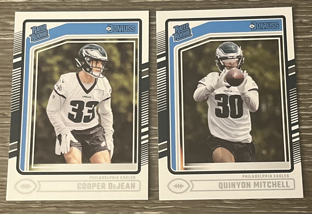 Lot Of 2 - 2024 Panini Donruss Cooper Dejean + Quinyon Mitchell Rookie Cards