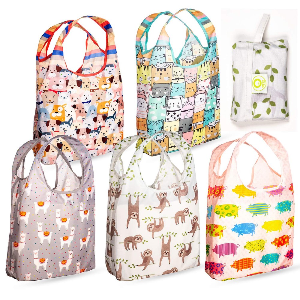 Eco-Friendly Reusable Grocery Tote Bag for Shopping Gym & Travel