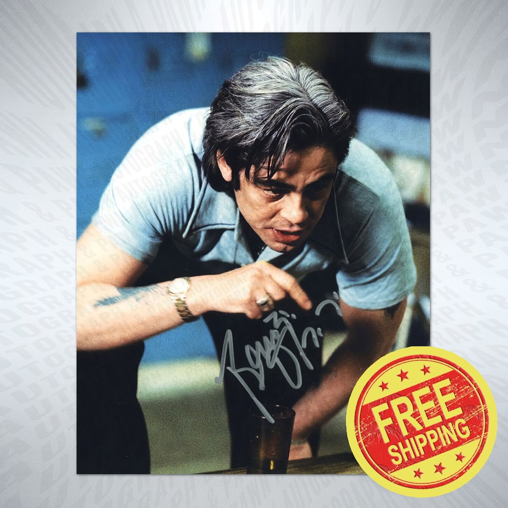 Benecio Del Toro Autograph Reprint Signed 8x10 Photo Signature Poster BUY NOW-image