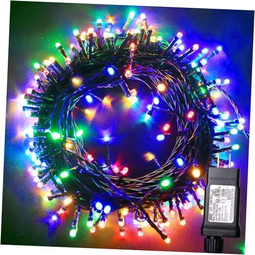 33ft 100 LED Multicolor Christmas String Lights for Festive Decor