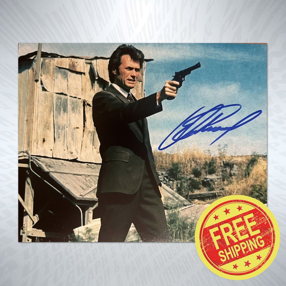 Clint Eastwood Autograph Reprint Signed 8x10 Photo Signature Poster BUY NOW-image