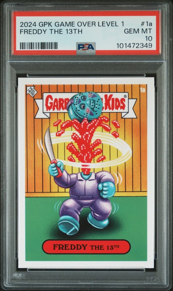 2024 Garbage Pail Kids: Game Over Level 1 FREDDY THE 13TH 1a PSA 10 friday POP-3