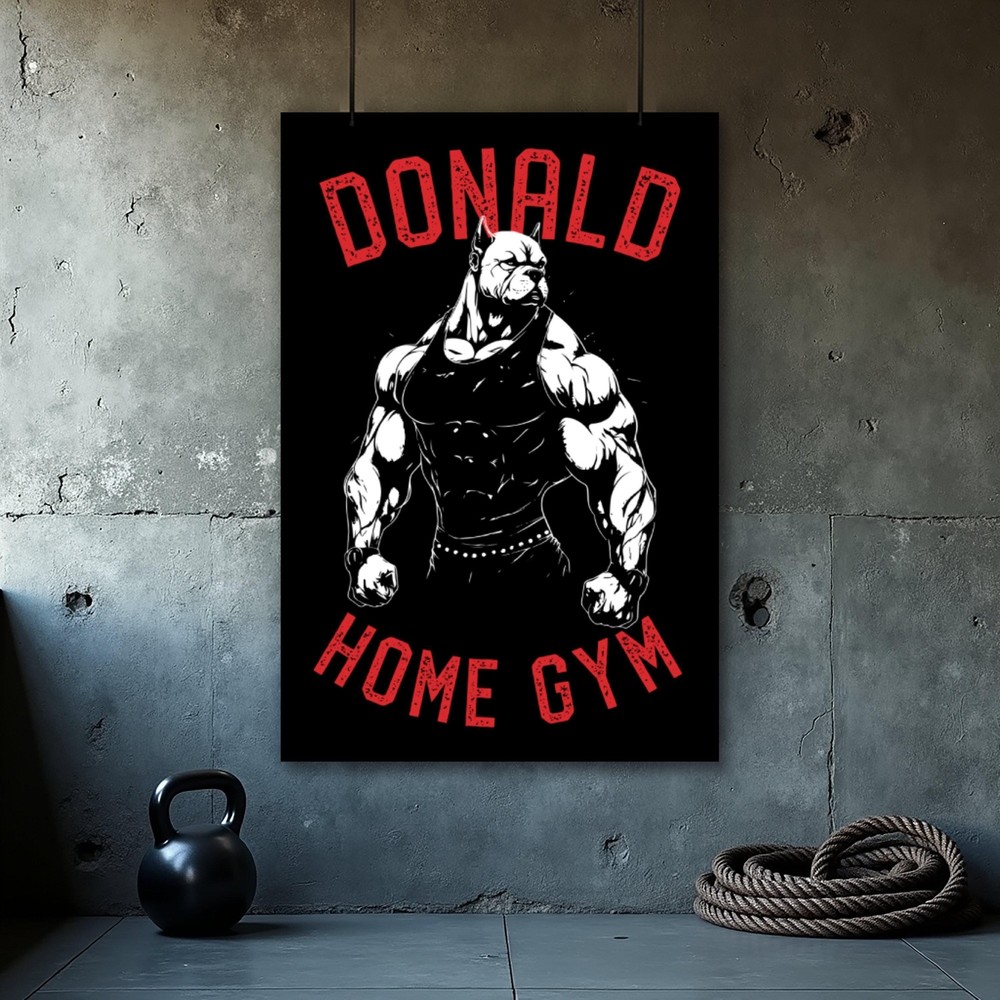 Personalized Gym Poster - Custom Motivational Weightlifting Art