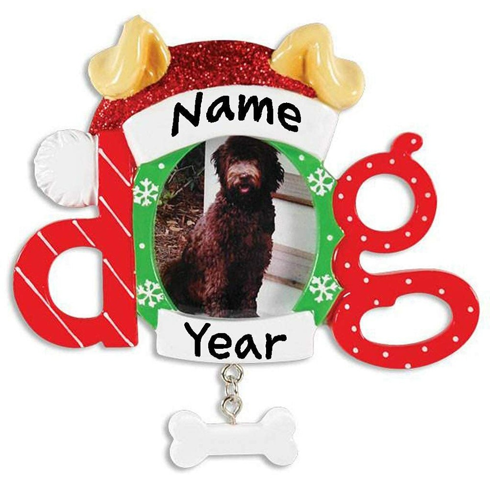 Personalized Dog Christmas Tree Ornament Custom Holiday Gift 2020-image