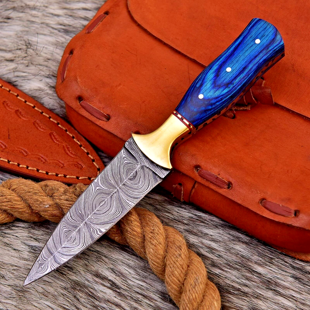 handmade carbon steel double edged dagger boot knife throwing combat knife x304