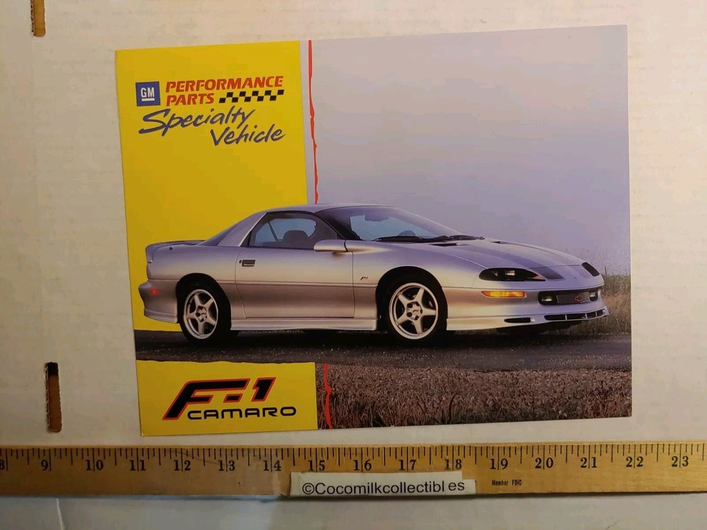 Vintage 1996 GM Performance Parts Specialty Vehicle F-1 Camaro Advertising Card