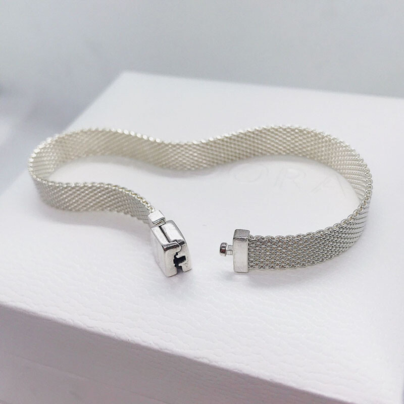 New 100% 925 Sterling Silver Reflexions Clip Style Charm Bracelet