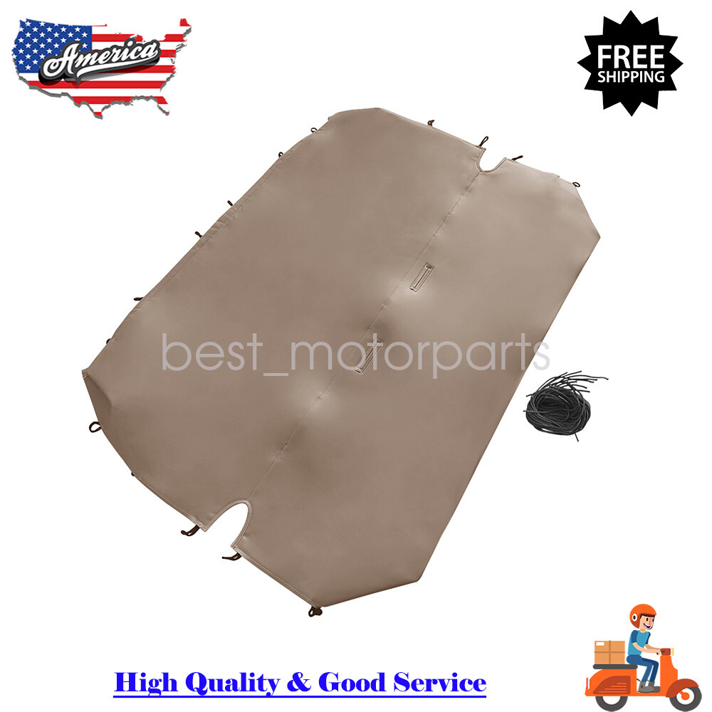 Full Size Beige Leather Bench Seat Cover for Chevy Dodge Truck Pickup SUV