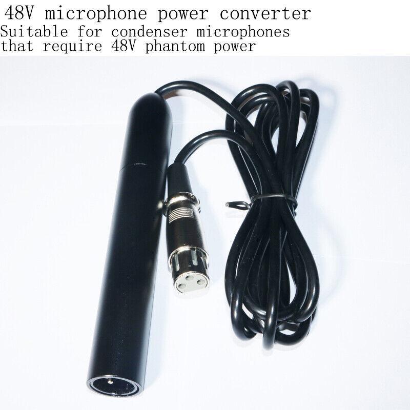 48V Phantom Power Supply Adapter for Condenser Mics