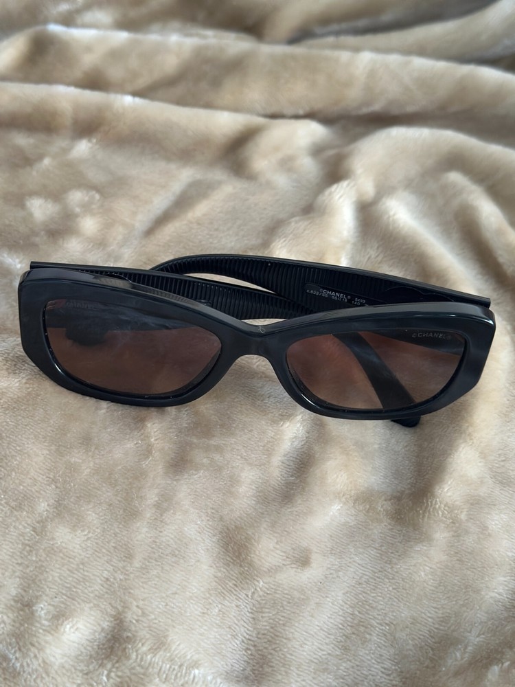 Chanel 5493-A C622/S5 Women's Gradient Sunglasses Black Brown 55mm 18mm 140mm