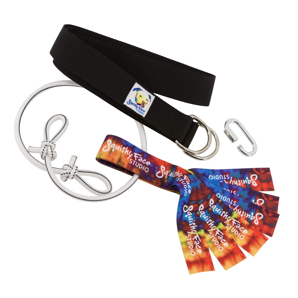 Super Tug V2 Dog Exercise Toy with Rainbow Tug, Rainbow Tie Dye