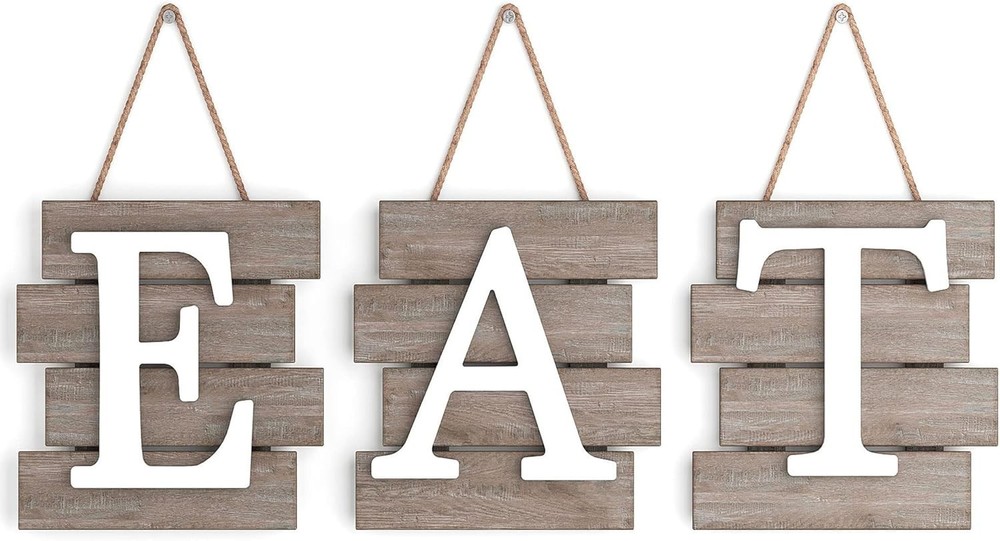 Barnyard Designs Eat Sign - Kitchen Signs Wall Decor, Kitchen Decorations Wal...