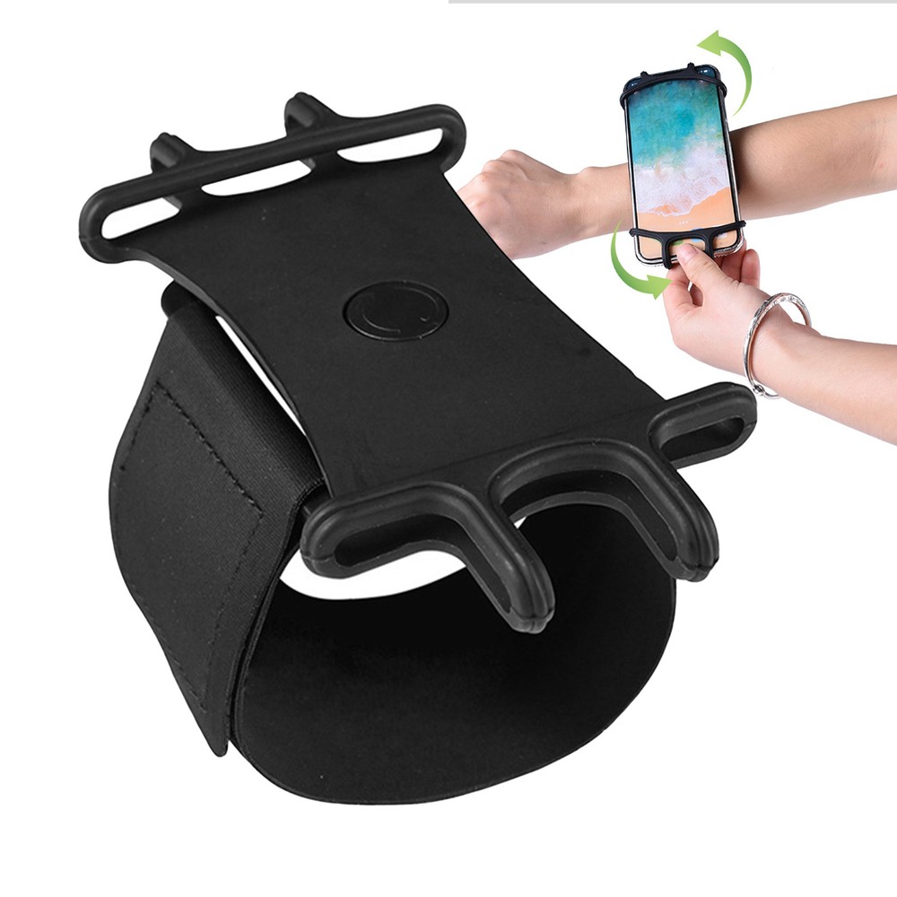 360° Rotating Holder Cell Phone Sports WristBand Running Jogging Bag Cover Stand