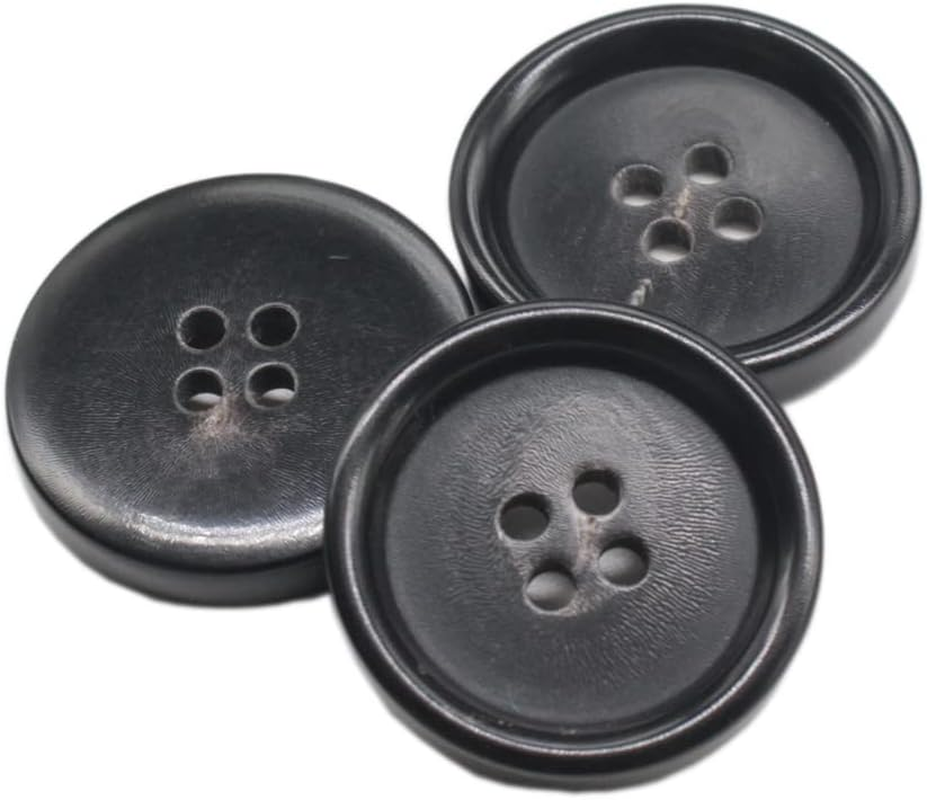 10PCS 1 Inch Real Horn Buttons for Blazer, Suit, Coats, Overcoat, Winter Coat, J