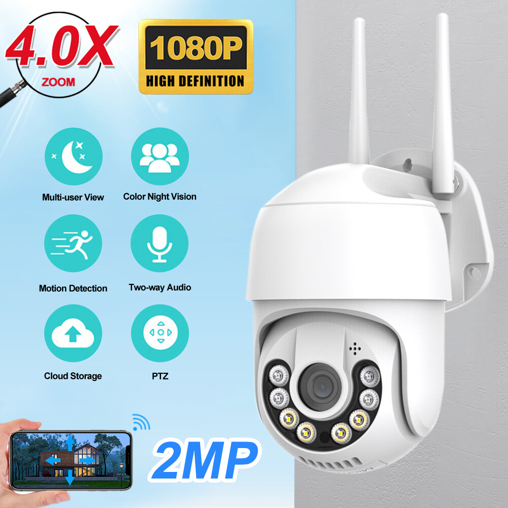 iCsee WIFI Camera 1080P IP CCTV Security Wireless Outdoor Home PTZ IR Camera