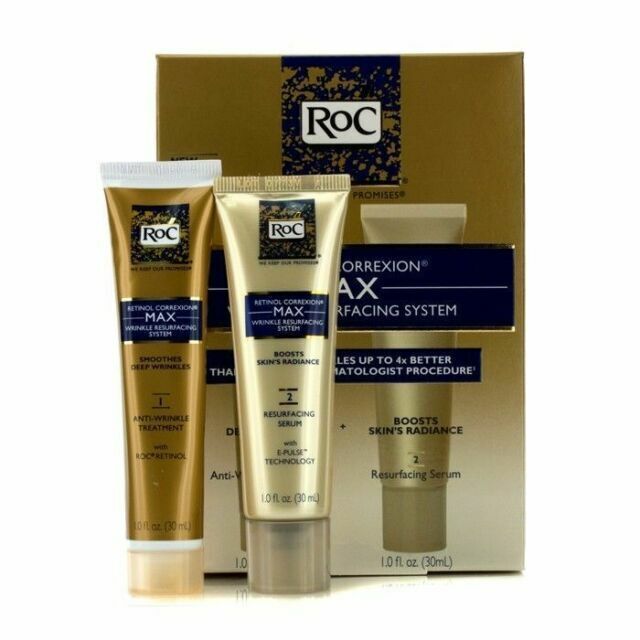 RoC Retinol Correxion Max Wrinkle Anti-Aging Skin Care System - 2 Pieces 1 fl oz