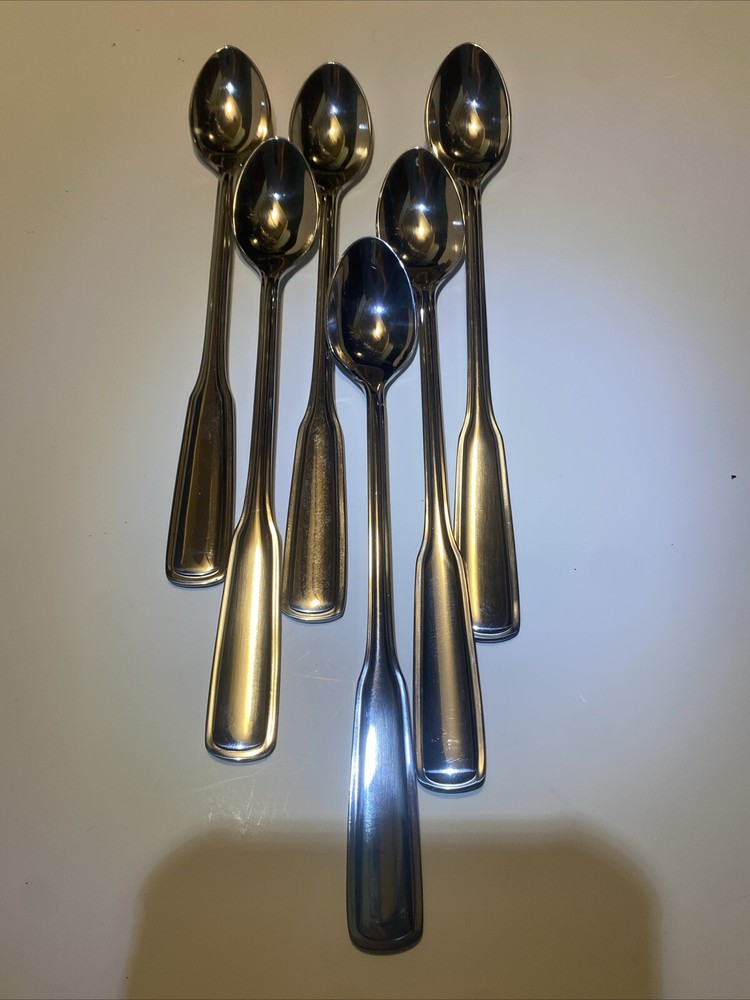 Reed & Barton Ice Tea Spoons Stainless- Set Of 6