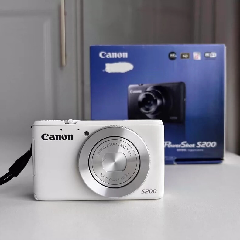 Canon PowerShot S200 10MP Wi-Fi Compact Digital Camera Fully Functional