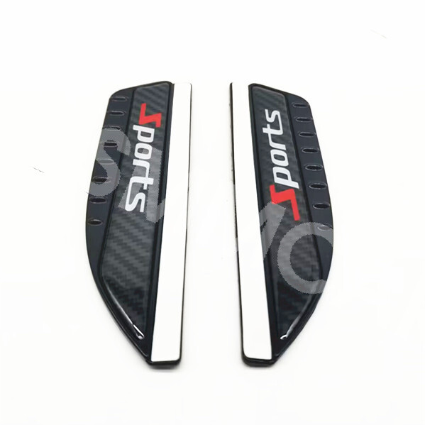 Car Side Rearview Mirror Carbon Fiber Rain Eyebrow Visor Snow Sunscreen 2PCS