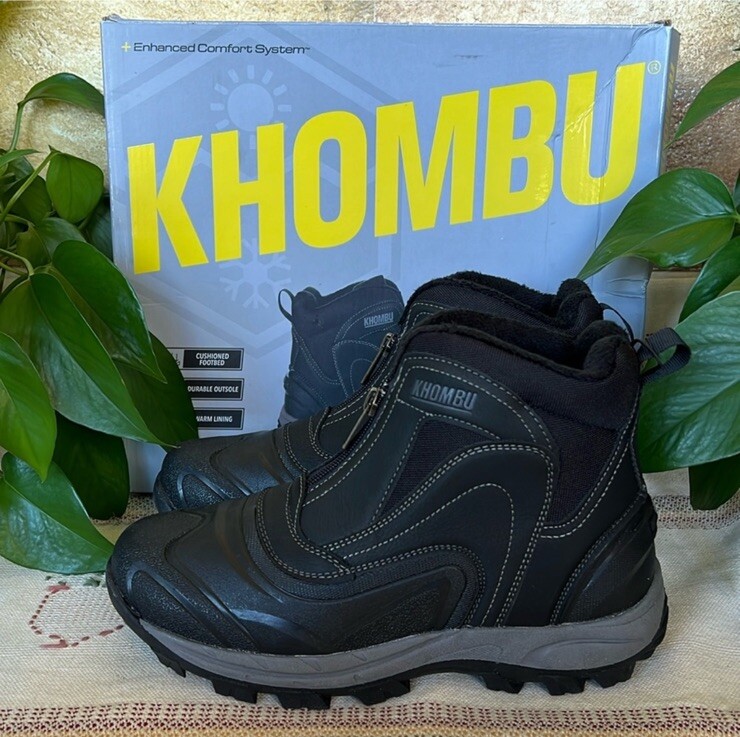 Khombu Mason Hybrid Winter Hiking Boots for Men Size 8
