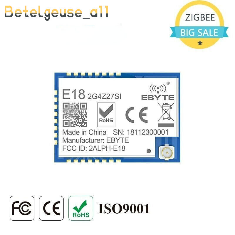 Zigbee CC2530 PA 27dBm 2.4GHz 500mW IoT Wireless Transmitter Module Smart Home-image