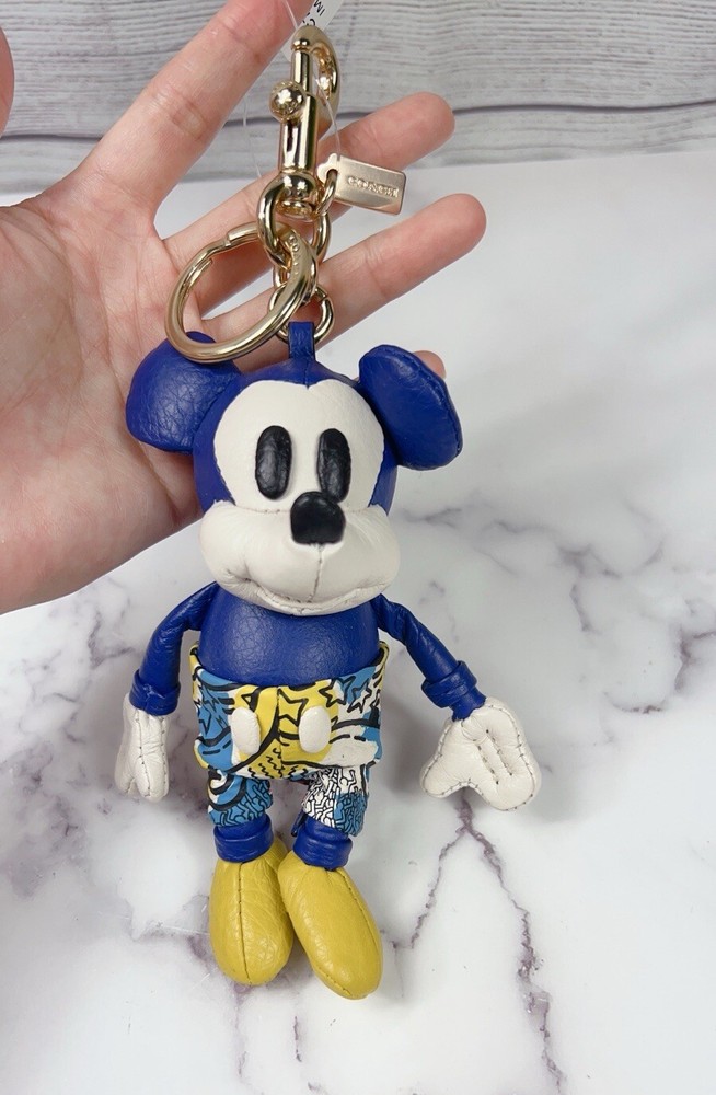 Coach x Disney Mickey Mouse Keith Haring Keychain Bag Charm Limited Edition