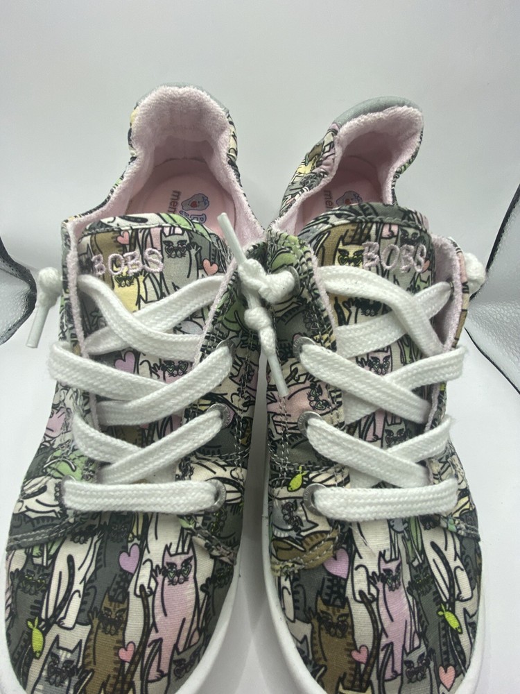 Skechers Bobs Beach Bingo Kitten Bitten Shoe Women 9 Comfort Slip On Sneaker