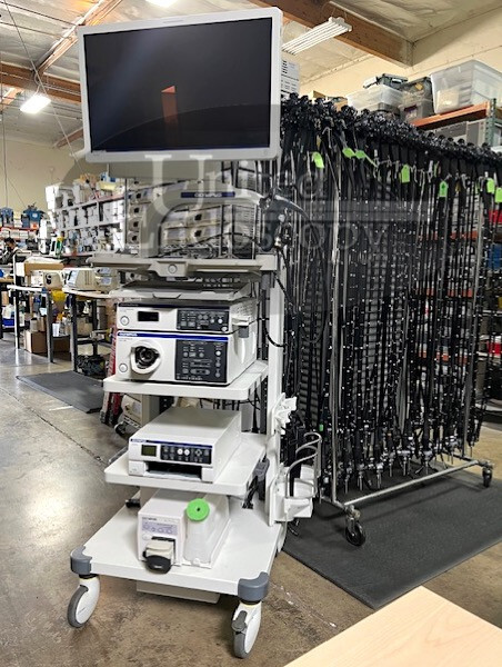 OLYMPUS Evis Exera III 190 HD Video Endoscopy Tower with Endoscopes
