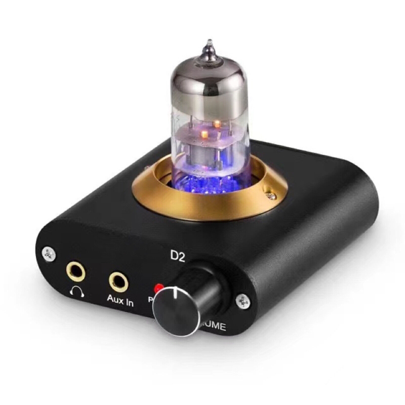Mini Vacuum Tube Headphone Amplifier Desktop Audio Preamp for Home Stereo System