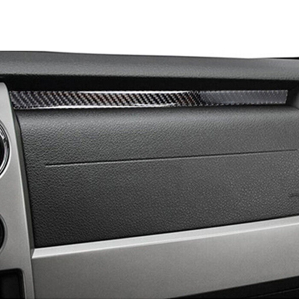 Soft Carbon Fiber Co-pilot Dashboard Upper Panel Cover Fit For Ford F150 2009-14